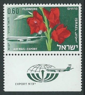 1968 ISRAELE POSTA AEREA AEREI 60 A CON APPENDICE MNH ** - T4 - Luftpost