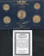 USA-STATI UNITI MONETE TEH COIN ACCOMPANYING THIS CERTIFCATE IS A GENUNE 2000 U.S.A  SILVER-GOLD - Altri & Non Classificati