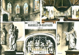 60 - Marseille En Beauvaisis : L'Eglise - Multi Vues - Marseille-en-Beauvaisis