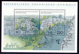 National Park Sächsische Schweiz - Germany 1998 - Souvenir Sheet Mi. Bl. 44 ** MNH - Geographie