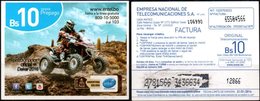 Bolivia 2015 - 31-01-2016 Prepago ENTEL. DAKAR 2016 Argentina - Bolivia. Quadra Track En Carrera. - Sport