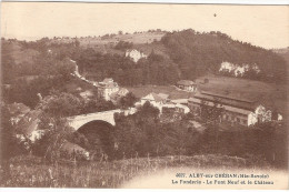 CPA Alby Sur Chéran La Fonderie Le Pont Neuf Et Le Château 74 Haute Savoie - Alby-sur-Cheran