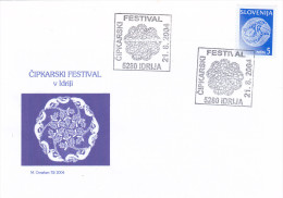 SLOVENIA 1996 - Commemorative Envelope Idria Lace  Michel 157x Postmark 2004 Lace Festival - Slovenia