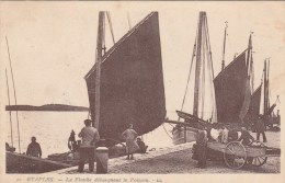 ETAPLES (Pas De Calais) - La Flotille Débarquant Le Poisson - Animée - Etaples