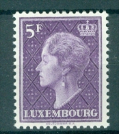 LUXEMBOURG - Mi Nr 589 - MNH** - Cote 12,00 € - 1948-58 Charlotte De Profil à Gauche