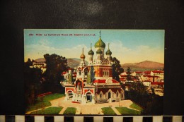 CPA 06, NICE, La Cathédrale Russe , 233, LL, Colorisée - Monumenten, Gebouwen