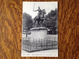 Paris Statue De Jeanne D'Arc Place Saint Augustin - Estatuas