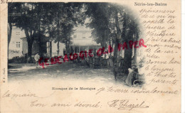 03 - NERIS LES BAINS - KIOSQUE DE LA MUSIQUE   CARTE PRECURSEUR 1902 - Neris Les Bains