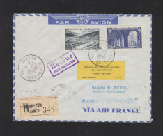 France Reprise Des Relations Postales Par Voie Aerienne Paris-Munich 1949 - Aviación