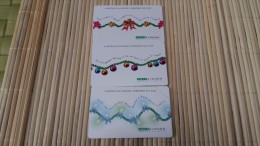 3 Phonecards Christmas San-Marino (Mint,Neuve) Only 30.000 Made 2 Scans Rare - Saint-Marin