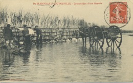 50 - Blainville Sur Mer ; Construction D'une Pècnerie . - Blainville Sur Mer
