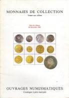 Josiane Védrines - Bernard Poindessault - Catalogue De La Vente Du 29 Décembre 1983 - Francés