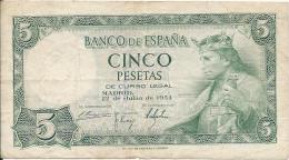 5 Pesetas 1954 - 5 Pesetas