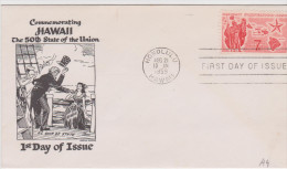 First Day Cover Honolulu Hawaii 1959 - Brieven En Documenten