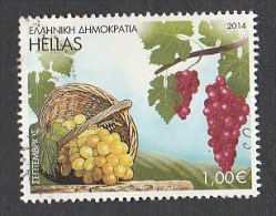 Greece 2014 The Months In Folk Art - September Grapes Used W0185 - Usati