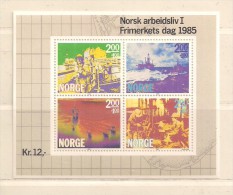 NORVEGE  ( EUNOR - 123 )   1985   N° YVERT ET TELLIER  N° 5      N** - Hojas Bloque