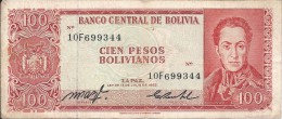 100 Pesos Bolivianos 1962 - Bolivië