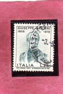 ITALIA REPUBBLICA ITALY REPUBLIC 1972 CENTENARIO MORTE GIUSEPPE MAZZINI DEATH CENTENARY LIRE 25 USATO USED OBLITERE´ - 1971-80: Usati