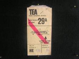 A*P/  Billet D'embarquement D'avion - TEA - Trans European Airways - - Europa