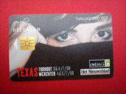 Texas  Phonecard Outdoor Festival T.W Belgium Rare - Tickets De Concerts