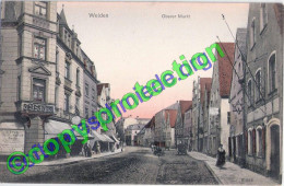 WEIDEN Bayern Ober Pfalz Oberer Markt Rechts Judaika C.B. Schärtel Brillen Zwicker 5.8.1907 Gelaufen - Weiden I. D. Oberpfalz