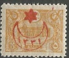 TURQUIE N° 215 SURCHARGE RECTO-VERSO  RR NEUF* TRACE DE CHARNIERE / MH / Signé CALVES / 2 SCANS / LEGER PLI - Unused Stamps