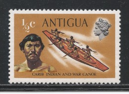 Antigua 1970. Scott #241(M) Carib Indian And War Canoe - 1960-1981 Autonomía Interna