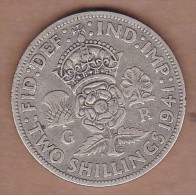 AC - GREAT BRITAIN 2 SHILLINGS 1941 SILVER COIN VF+ - I. 1 Shilling