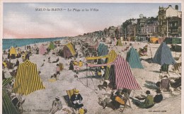 MALO LES BAINS (Nord) - La Plage Et Les Villas - Colorisée - Malo Les Bains