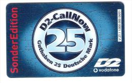 Germany - D2 Vodafone - Call Now Card - Sonder Edition - V27.1 - Date 05/03 - [2] Mobile Phones, Refills And Prepaid Cards