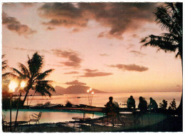 CPSM TAHITI COUCHER DE SOLEIL VU DE L HOTEL TAHITI - Polynésie Française