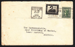 Australia 1954, Cover Brisbane To Kirchberg, Ref.bbzg - Brieven En Documenten