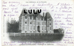 DEPT 85 : 2 Scans : La Chataigneraie , Chateau Du Chatenay - La Chataigneraie