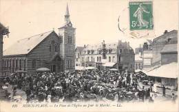 Berck    62    Marché Et Eglise Notre Dame Des Sables - Berck