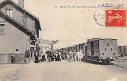 Berck    62   Arrivée Du Tortillard A La Gare - Berck