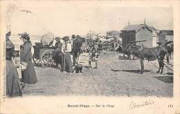 Berck    62    Scène Et Thème Plage + Anes :    Sur La Plage - Berck