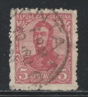 Argentina 1908. Scott #149A (U) General, Jose De San Martin - Used Stamps