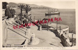 MONACO - MONTE CARLO - LES TERRASSES ET LE TIR AUX PIGEONS - VUE SUR LE CAP SAINT MARTIN - Monte-Carlo