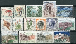 MONACO - 15 Timbres De La Série Y&T 537A 550A (20% De La Cote) - Oblitérés