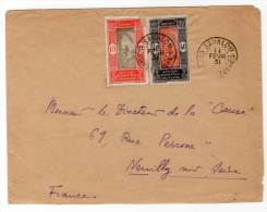 LETTRE - DAHOMEY -  SAVALOU Le 11/02/1931 - Covers & Documents