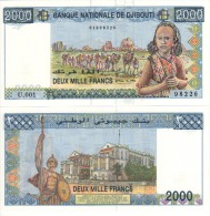 DJIBOUTI  2'000 Francs   P40 "Banque  Nationale De Djibouti"  ND   P40   1997   UNC - Gibuti