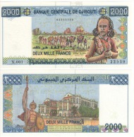 DJIBOUTI  2'000 Francs   P43  "Banque  Centrale De Djibouti"     ND   2005  UNC - Djibouti