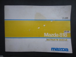 VP INSTRUKTIE BOEKJE (M1603) MAZDA 818 (5 Vues) Livre D'instruction De La Mazda 818 1983 - Transportmiddelen