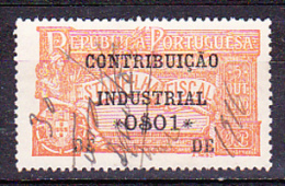 CONTRIBUIÇÃO INDUSTRIAL / ESTAMPILHA FISCAL - 0$01 Laranja .. 1916 - Gebraucht