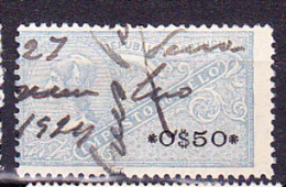 CONTRIBUIÇÃO INDUSTRIAL / ESTAMPILHA FISCAL - 0$50  Azul Claro - Used Stamps