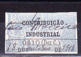 CONTRIBUIÇÃO INDUSTRIAL / ESTAMPILHA FISCAL - 0$10 (Dez C.) - Usati