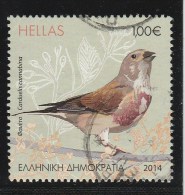 Greece 2014 Birds - Songbirds Of The Greek Countryside Value 1.00 EUR Used W0202 - Used Stamps