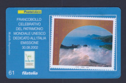 2002 ITALIA REPUBBLICA "RICCIONE 2002" TESSERA FILATELICA - Cartes Philatéliques