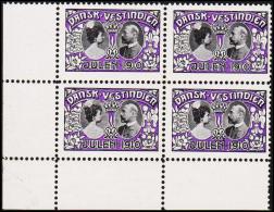 1910. Princess Marie Og Prince Valdemar. 4-Block. (Michel: 1910) - JF192303 - Danish West Indies