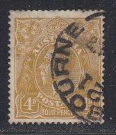 Australia 1924 Cancelled, Olive-yellow, Wmk 5, Sc# ,SG 80 - Gebruikt